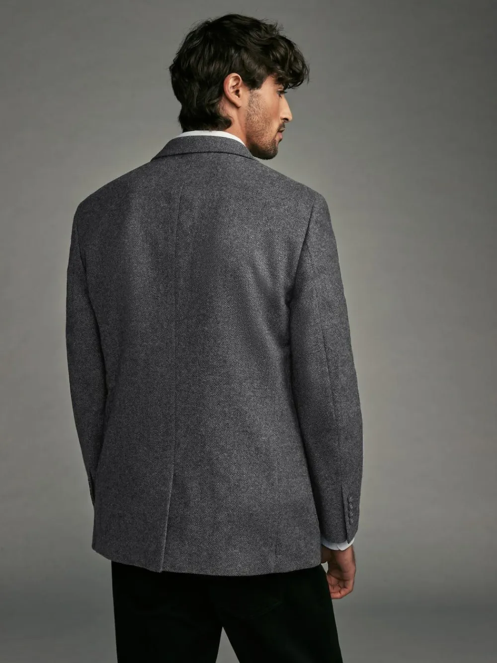 Next Regular Fit Wool Rich Herringbone Blazer^ Blazers & Formal Jackets