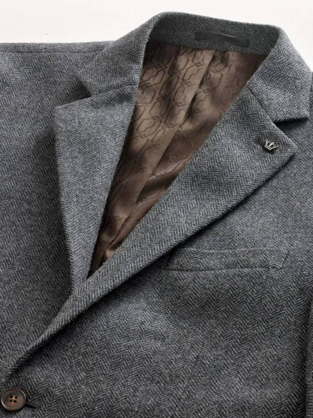 Next Regular Fit Wool Rich Herringbone Blazer^ Blazers & Formal Jackets