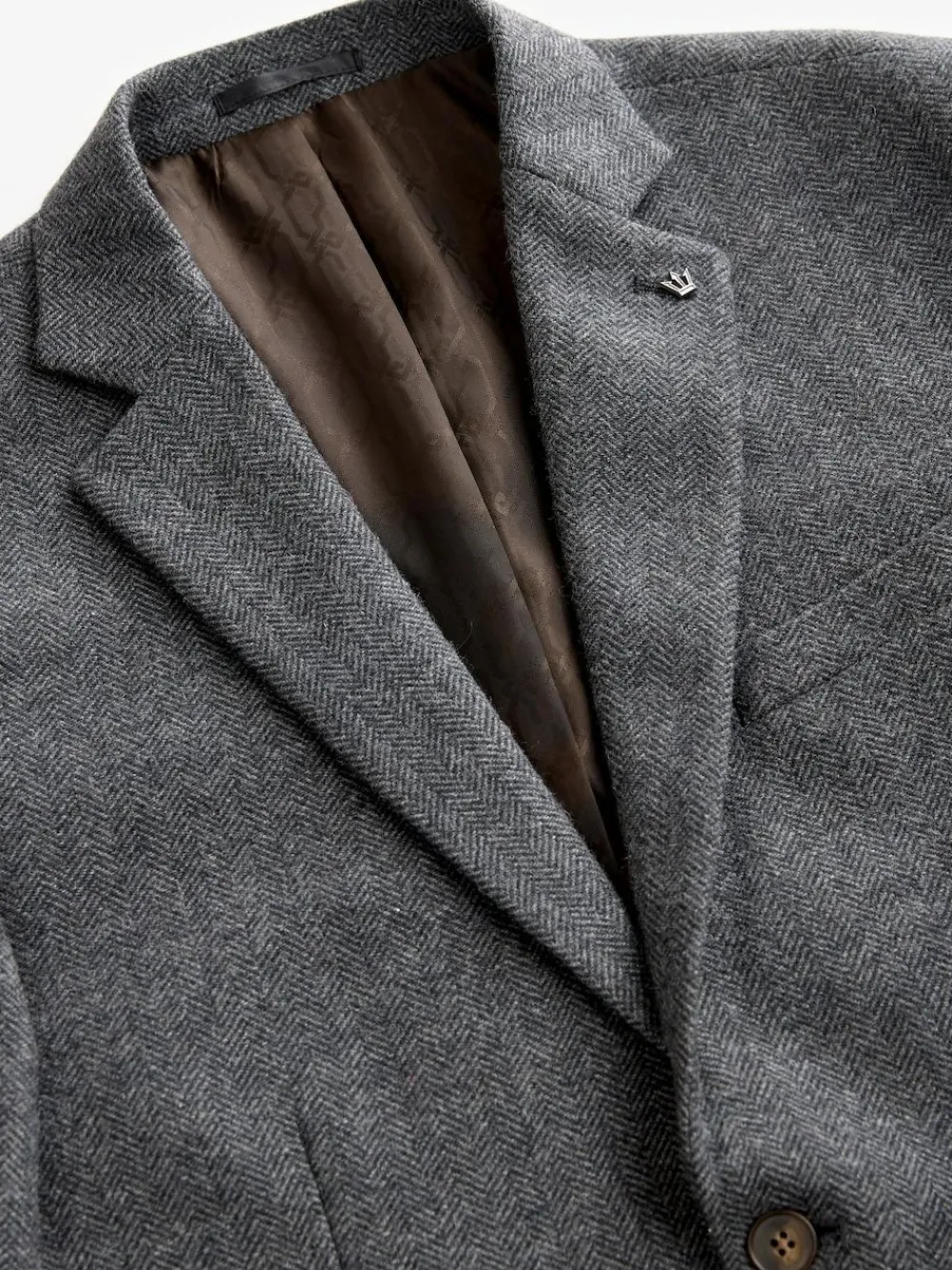 Next Regular Fit Wool Rich Herringbone Blazer^ Blazers & Formal Jackets
