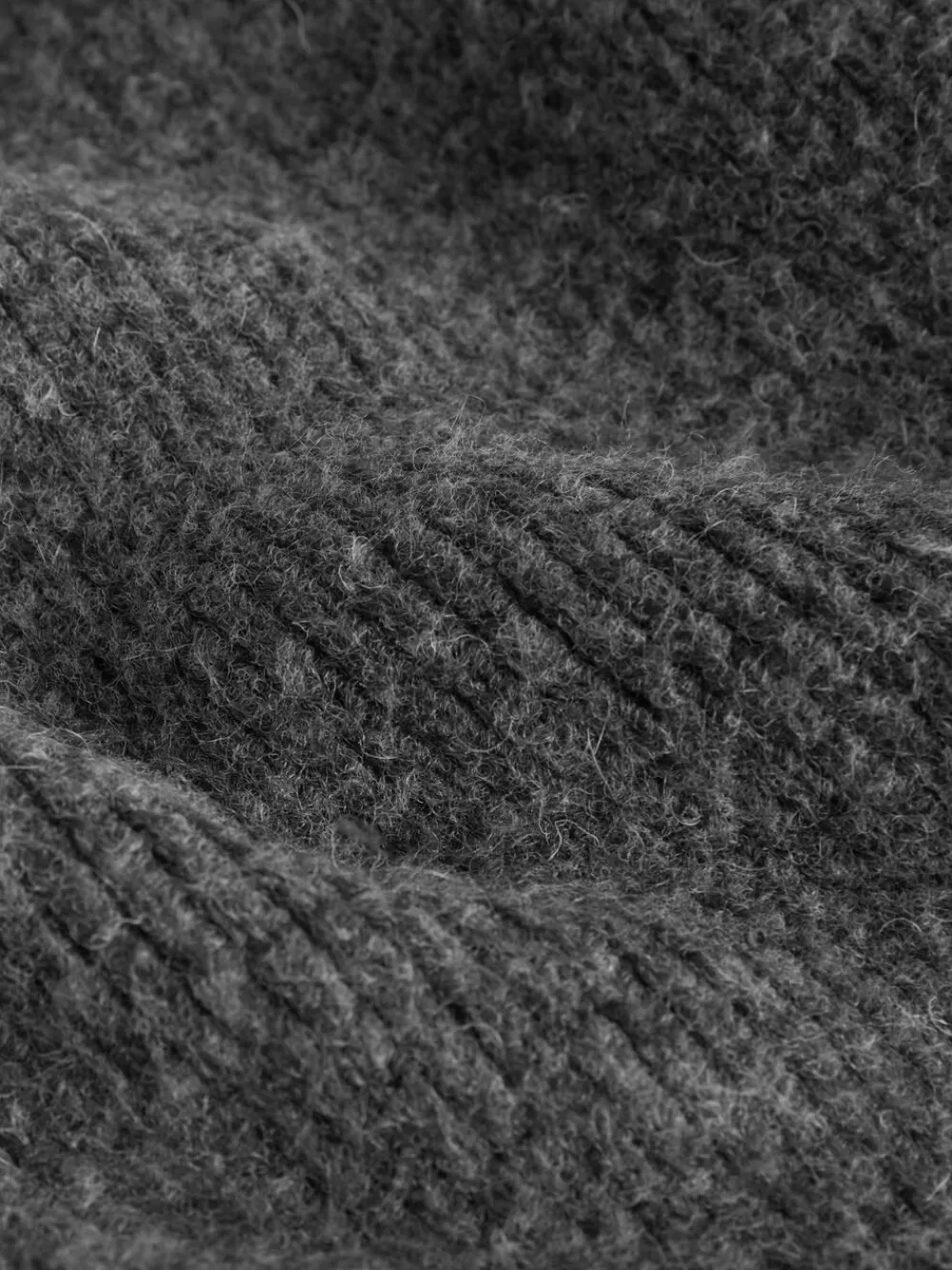 Best Next Charcoal Grey Relaxed Fit Textured Knit Shawl Cardigan with Wool