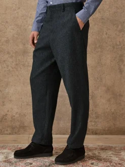 Next Relaxed Fit Wool Blend Suit Trousers^ Pants & Chinos