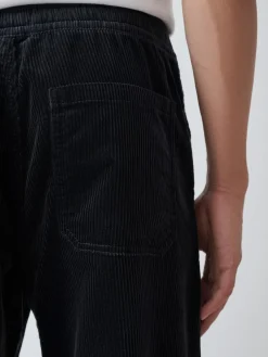 Hot Next Relaxed Tapered Fit Corduroy Joggers Charcoal Grey