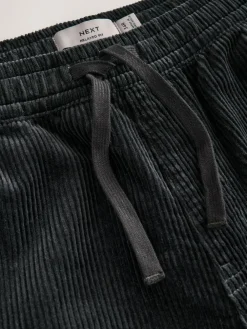 Hot Next Relaxed Tapered Fit Corduroy Joggers Charcoal Grey