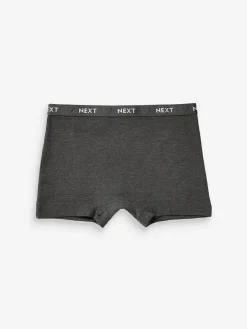 Next Charcoal Grey Short Briefs 5 Pack (2-16yrs)^ Underwear