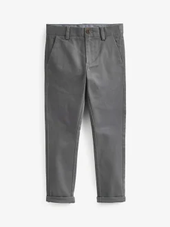 Discount Next Charcoal Grey Skinny Fit Stretch Chino Trousers (3-17yrs)