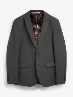 Next Skinny Fit Two Button Suit Jacket^ Grey Suits|Suits & Tuxedos