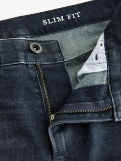 Next Charcoal Grey Slim Fit Authentic Stretch Denim Jeans^ Jeans|Jeans