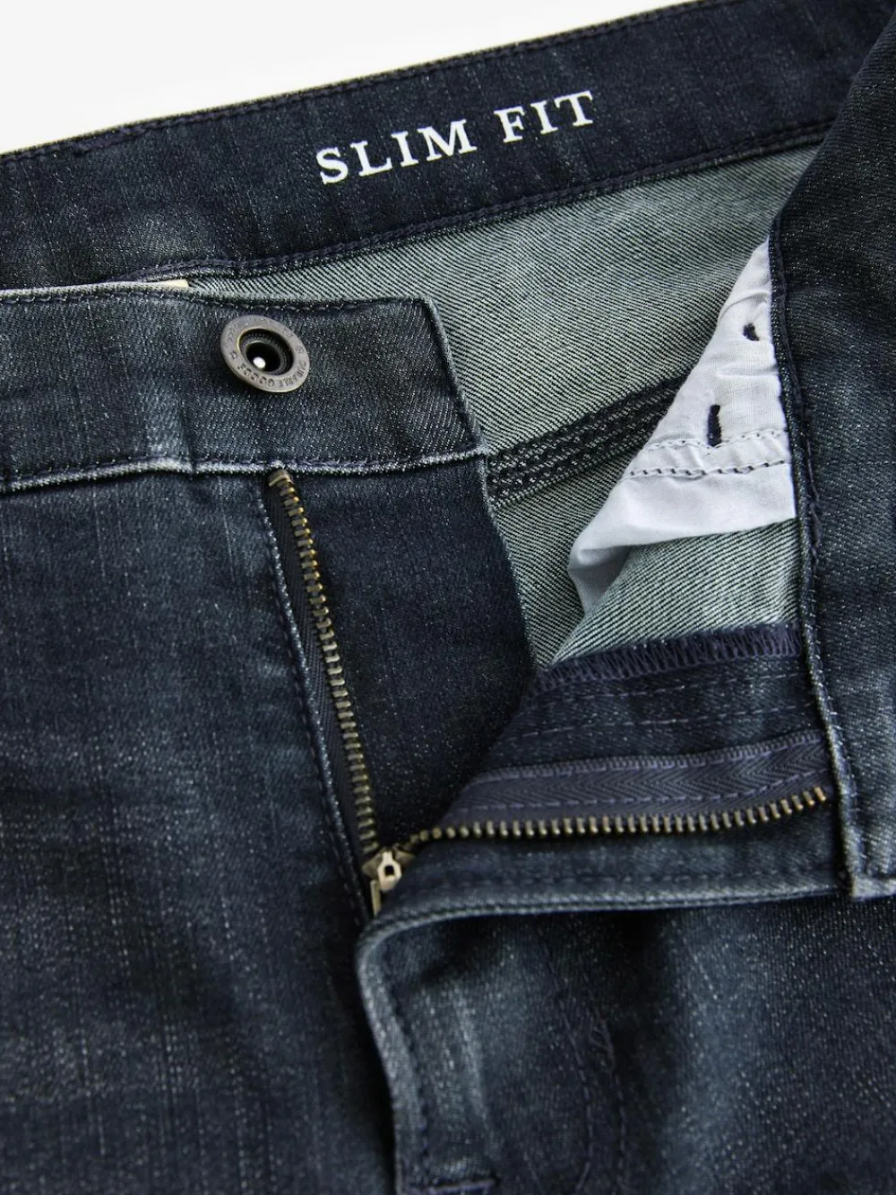 Next Charcoal Grey Slim Fit Authentic Stretch Denim Jeans^ Jeans|Jeans