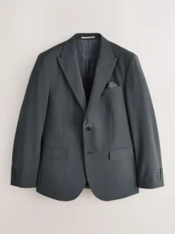 Outlet Next Slim Fit Slim Fit Motion Flex Wool Blend Suit Jacket Charcoal Grey