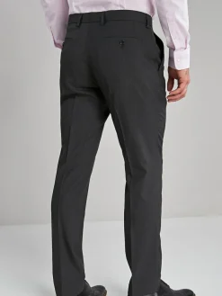Sale Next Charcoal Grey Slim Fit Stretch Smart Trousers