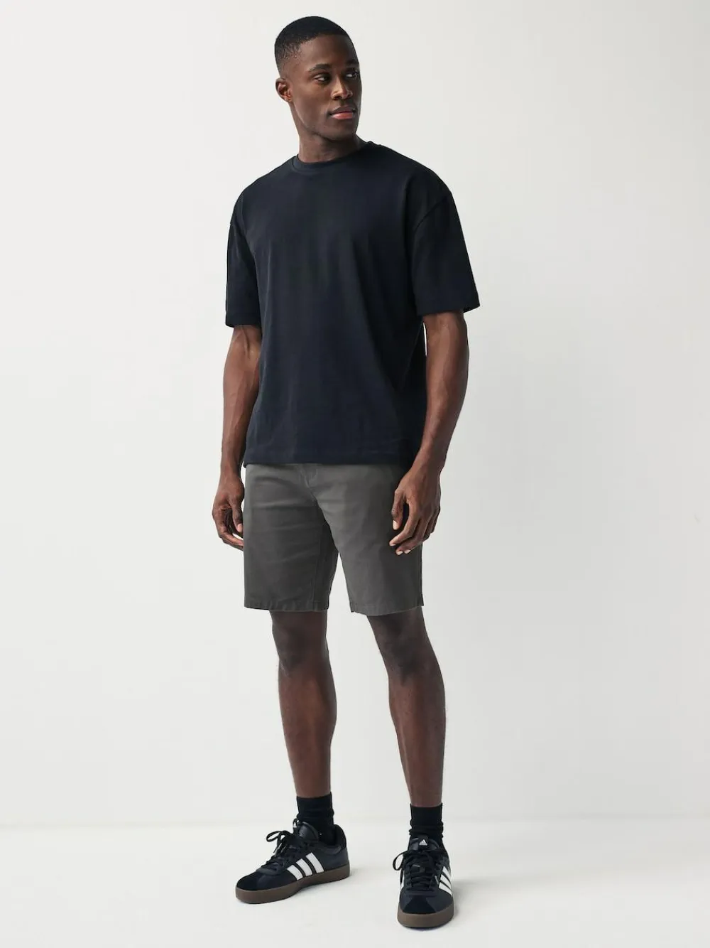 Outlet Next Charcoal Grey Slim Fit Stretch Chinos Shorts