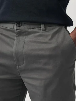 Outlet Next Charcoal Grey Slim Fit Stretch Chinos Shorts