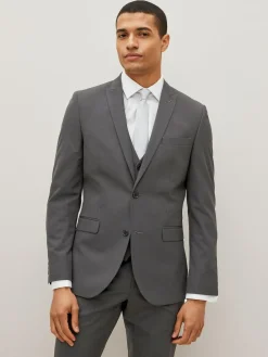 Sale Next Slim Fit Two Button Suit Jacket Charcoal Grey