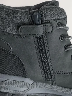 Hot Next Standard Fit (F) Thinsulate Lined Walking Boots Charcoal Grey