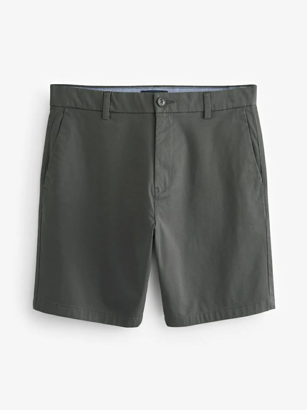 Next Charcoal Grey Straight Fit Stretch Chinos Shorts^ Shorts