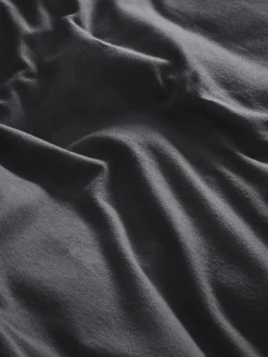 Next Charcoal Grey Supersoft 100% Brushed Cotton Duvet Cover Plain and Pillowcase Set^ Bedsets & Duvet Covers