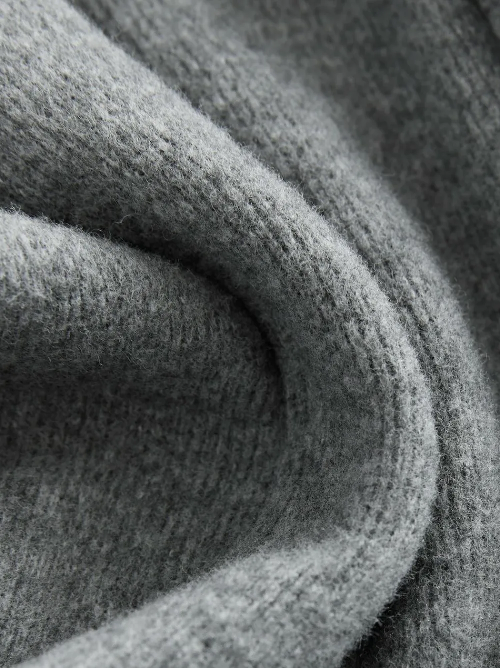 Discount Next Charcoal Grey Supersoft Cosy Rib Wide Leg Knitted Trousers