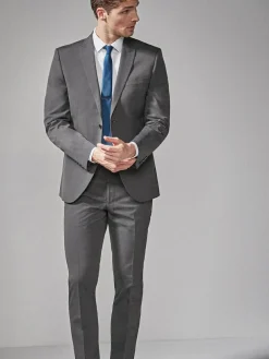 Next Tailored Fit Two Button Suit Jacket^ Grey Suits