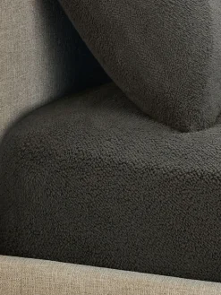 Outlet Next Teddy Fleece Extra Deep Fitted Sheet Charcoal Grey
