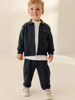 Outlet Next Charcoal Grey T-Shirt And Joggers 3 Piece Set (3mths-7yrs)