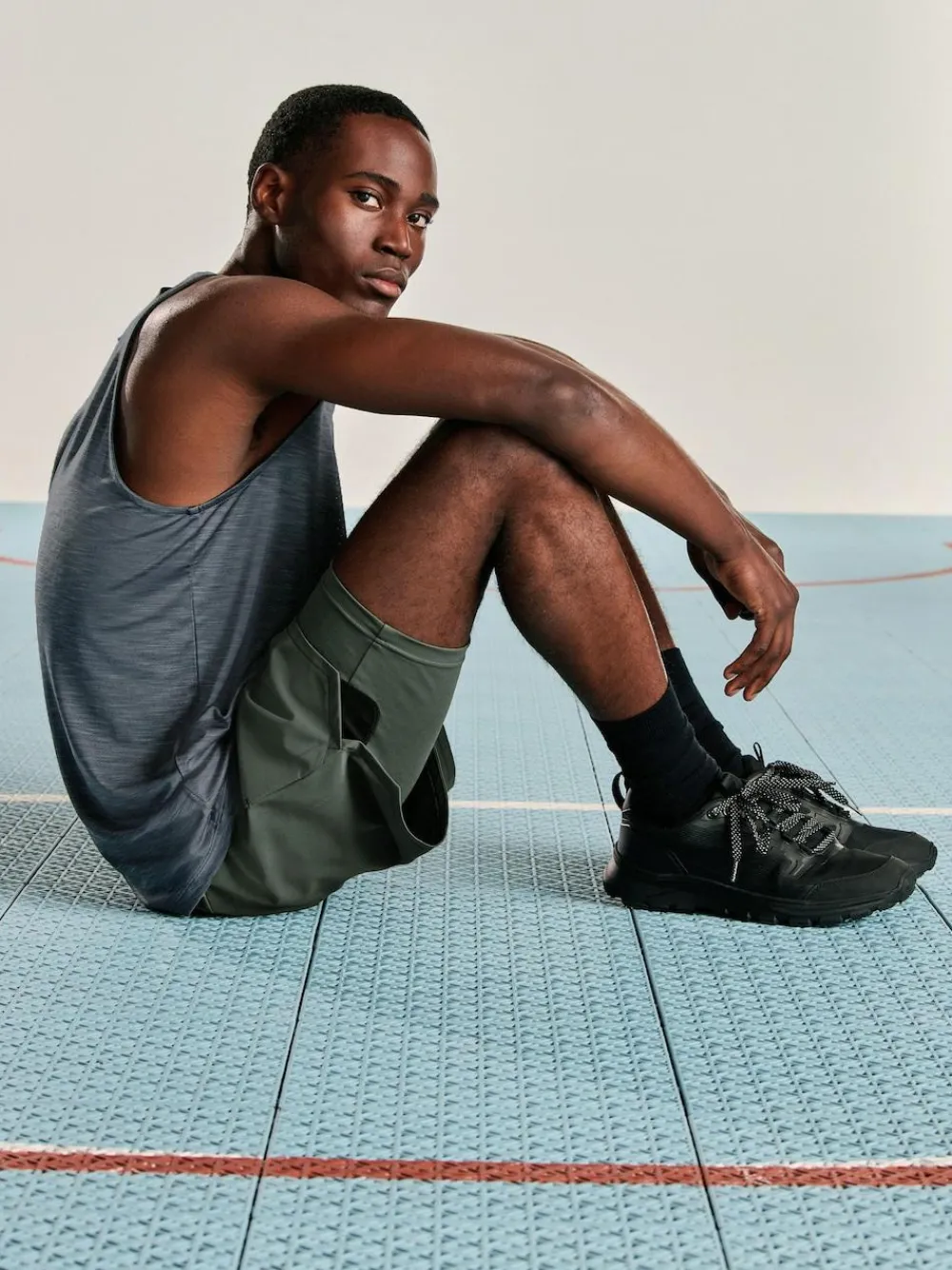 Discount Next Vest Active Gym Training Top Charcoal Grey