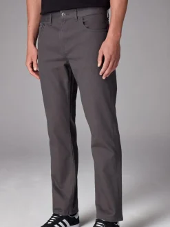 Hot Next Charcoal Single Straight Fit Classic Stretch Jeans