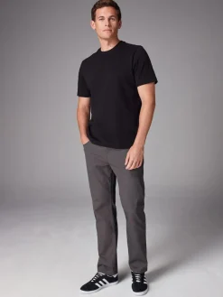 Hot Next Charcoal Single Straight Fit Classic Stretch Jeans