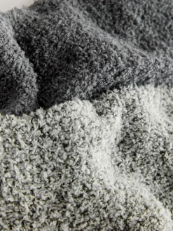 Best Next Fluffy Socks 2 Pack Charcoal/Light Grey