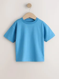 Next Charcoal/White/Blue/Orange/Green Short Sleeve T-Shirts 5 Pack (3mths-7yrs)^BOY Tops|T-Shirts