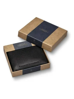 Hot Charles Tyrwhitt Black Grain Leather Bi-Fold Wallet