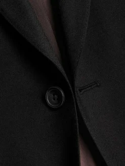 Charles Tyrwhitt Black Slim Fit Twill Stretch Suit: Jacket