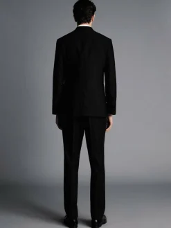 Charles Tyrwhitt Black Slim Fit Peak Lapel Dinner Suit: Jacket^ Black Suits