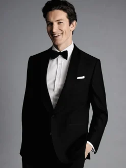 Charles Tyrwhitt Slim Fit Shawl Lapel Dinner Suit: Jacket^ Black Suits