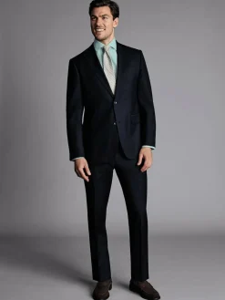 Charles Tyrwhitt Slim Fit Stretch Twill Suit: Jacket^ Suits & Tuxedos|Blue Suits