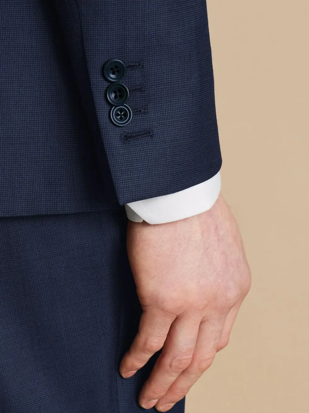 Online Charles Tyrwhitt Blue Slim Fit End on End Travel Suit: Jacket