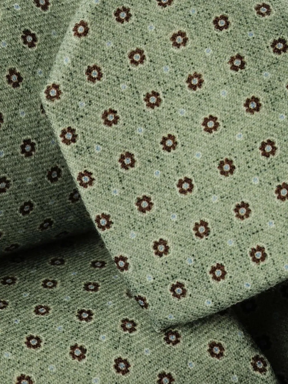 Sale Charles Tyrwhitt Green Geo Wool Tie