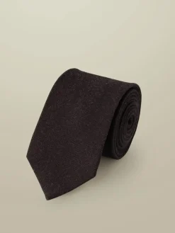 Outlet Charles Tyrwhitt Red Burgundy Red Wool Tie