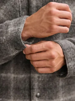 Sale Next Check Borg Lined Trucker Jacket