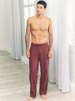 Chelsea Peers Blue Blurred Stripe Long Pyjama Bottoms^ Pyjamas