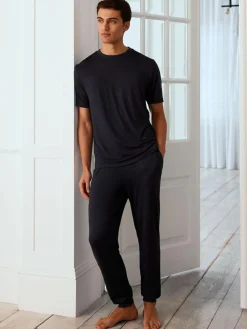 Chelsea Peers Blue Crew Neck Short Pyjamas Set^ Pyjamas