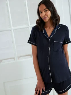 Chelsea Peers Maternity TENCEL™ Modal Short Button Up Pyjamas Set^Women Pyjamas