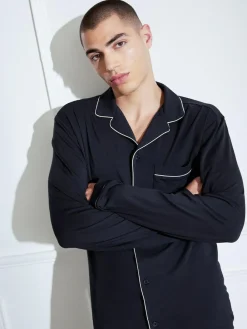 Best Chelsea Peers Blue TENCEL™ Modal Long Button Up Pyjama Set