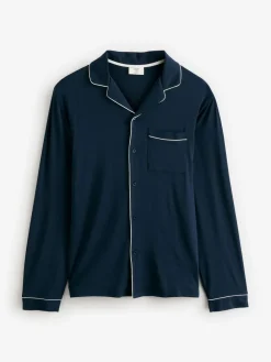 Best Chelsea Peers Blue TENCEL™ Modal Long Button Up Pyjama Set