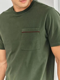 Online Chelsea Peers Green Stripe Crew Long Pyjamas Set