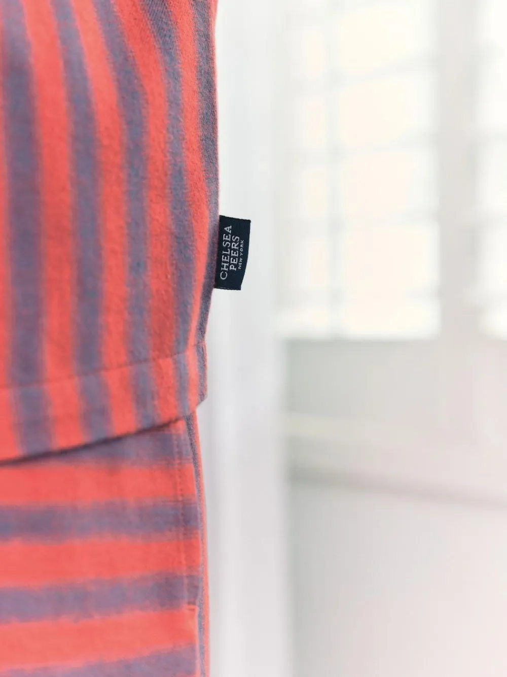 New Chelsea Peers Red Blurred Stripe Short Pyjamas Set