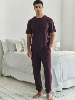 Hot Chelsea Peers Red Crew Neck Short Pyjamas Set