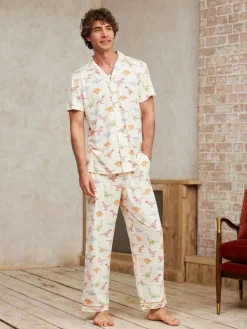 Chelsea Peers Dinosaur Print Long Pyjama Set^ Pyjamas