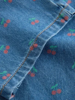 New Next Wide Leg Jeans (3mths-7yrs) Cherry Print