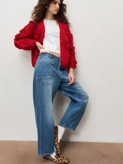 Sale Next Cherry Red Hand Stitch Heart Detail Cardigan