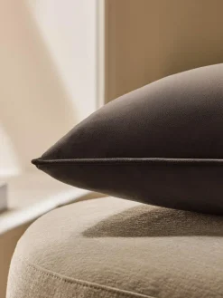 Next Chocolate Brown 40 x 59cm Matte Velvet Cushion^ Cushions & Throws